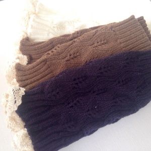 Knit Boot Cuff in NAVY